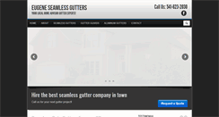 Desktop Screenshot of eugeneseamlessgutters.com