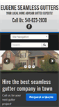 Mobile Screenshot of eugeneseamlessgutters.com